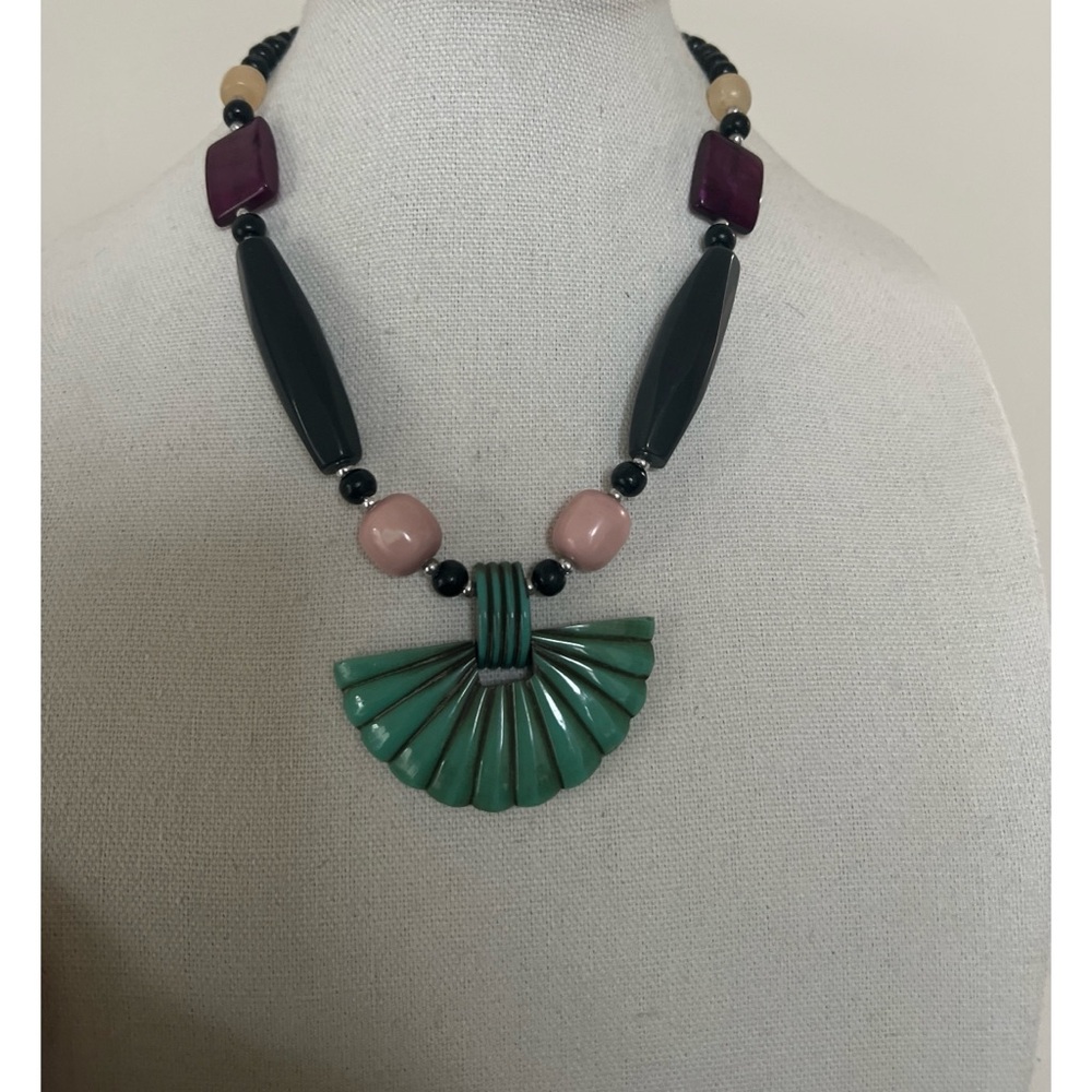 Multicolor Statement Necklace - Picture 4 of 5